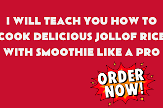 teach you how to cook jollof rice with smoothie