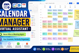 be your dedicated calendar manager and scheduling VA