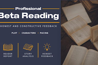 professional beta reading and honest feedback