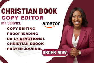 copy edit proofread christian book edit format christian book ebook amazon kdp