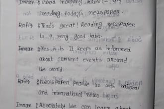 write anything with my  neat handwriting