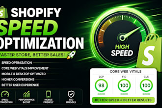 optimize shopify store speed and improve core web vitals