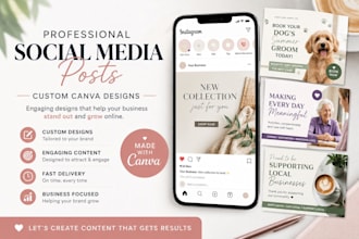 make professional canva social media posts for your business