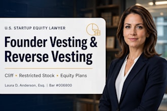 prepare comprehensive startup equity vesting documents