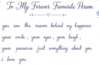 create beautiful handwritten letters and documents