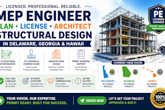mep engineer plan license architect structural design in delaware georgia hawaii