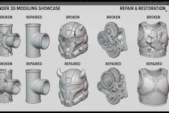 do stl file repair edit obj file custom 3d model file modification 3d printing