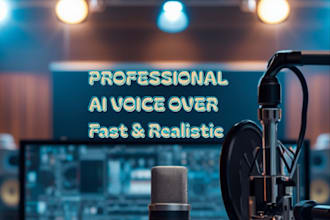 generate a professional ai voice over using elevenlabs