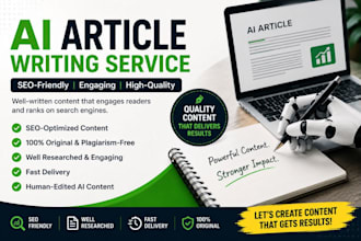 write SEO friendly ai articles, blog posts, and website content