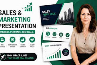 sales deck presentation, marketing presentation design, b2b sales pitch deck pro