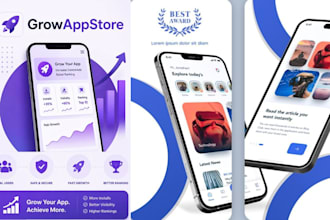 design app store screenshots for ios and google play app listing