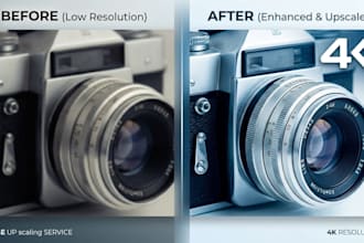 upscale, enhance, and fix your images to 4k resolution