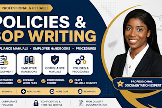 write professional policies procedures sops and compliance manuals