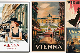 draw vintage illustration, retro comic and humorous artwork