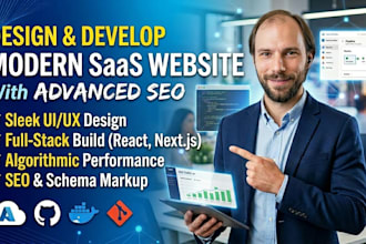 design and develop a modern saas website with full SEO