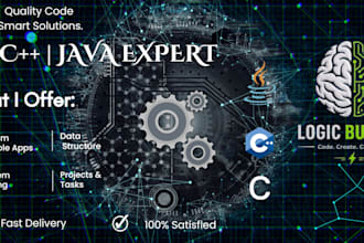 be your expert c ,c pp and java programmer for task