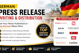 write and distribute german press release to top germany news sites