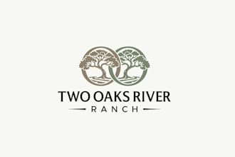 design elegant ranch event venue brand logo