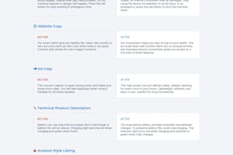rewrite translated content into clear, natural english