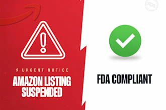 do amazon fda registration, fix amazon suppressed listing issue