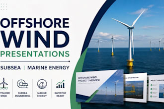 offshore wind presentation, subsea engineering deck marine energy project slides