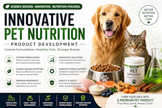 develop innovative pet nutrition products