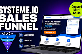 italian systeme io sales funnel systeme io landing page dns setup online course