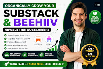organically grow your substack and beehiiv subscribers
