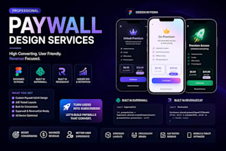 design premium revenuecat and superwall paywalls for mobile apps