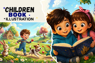 draw pet story children book children story book illustration bible illustration
