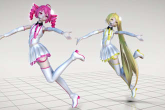 make amazing mmd model, sfm, dakimakura, koikatsu model, furry avatar, vtuber