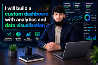 build a custom dashboard with analytics and data visualization