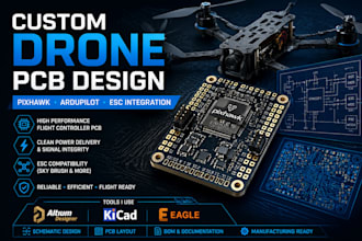 custom drone flight controller pcb for pixhawk and ardupilot esc compatibility