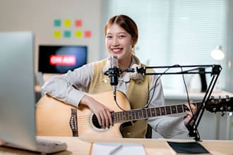produce live instrument for country pop rap acoustic guitarist female singer