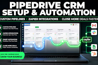 setup pipedrive CRM automate workflows zapier integrations zapier pipedrive
