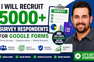 conduct online survey respondent of over 1000 audience