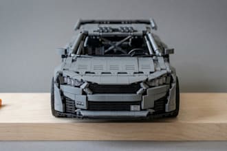 design custom 3d lego models, minifigures, moc sets lego car, PDF instruction