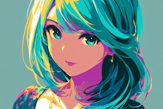 anime character an illustration and anime character
