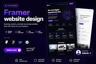 redesign your existing website into a modern framer website
