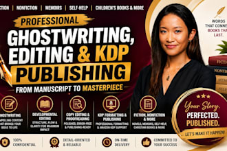 manuscript formatting book editing developmental editing amazon KDP ebook writer