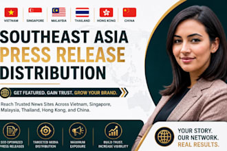 write and distribute press release to vietnam hong kong southeast asia news