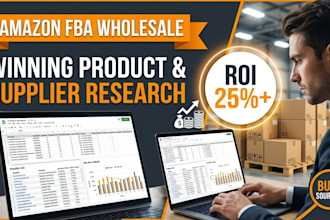 do amazon fba wholesale product research with ROI analysis