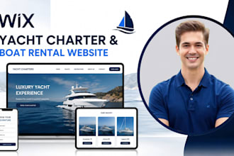design wix yacht charter website wix boat rental website wix yacht website