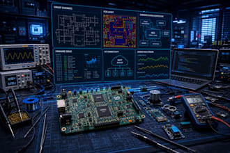 do hardware prototyping, schematic, pcb board designing, arduino, esp32, stm32