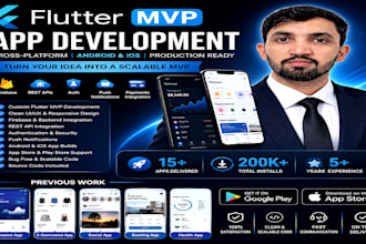 build a flutter mvp mobile app for android and ios