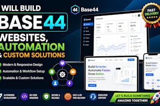 build base44 websites, automation and custom solutions