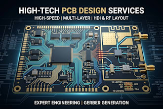 design high speed pcb layout, schematic, hdi, rf and gerber files