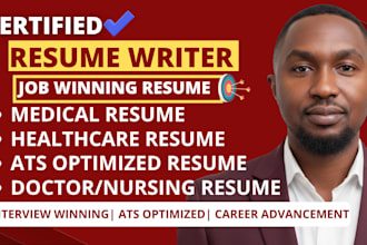 write healthcare resume for healthcare, nursing, pharma, biotech and mental role