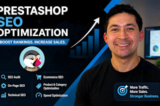 do prestashop SEO, website audit and ecommerce optimization prestashop store