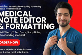 edit and proofread your medical study notes